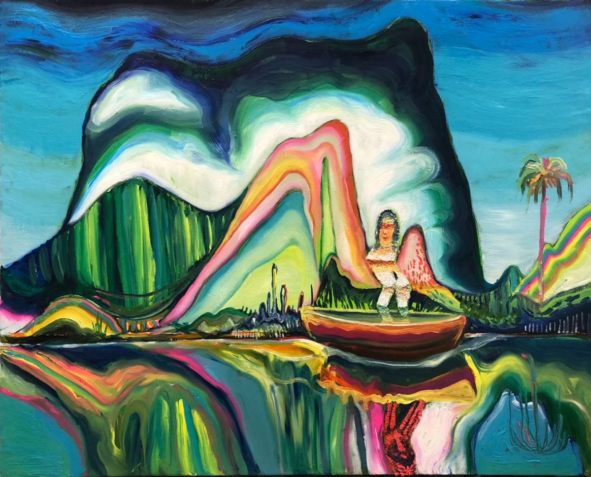 景色を見ていた