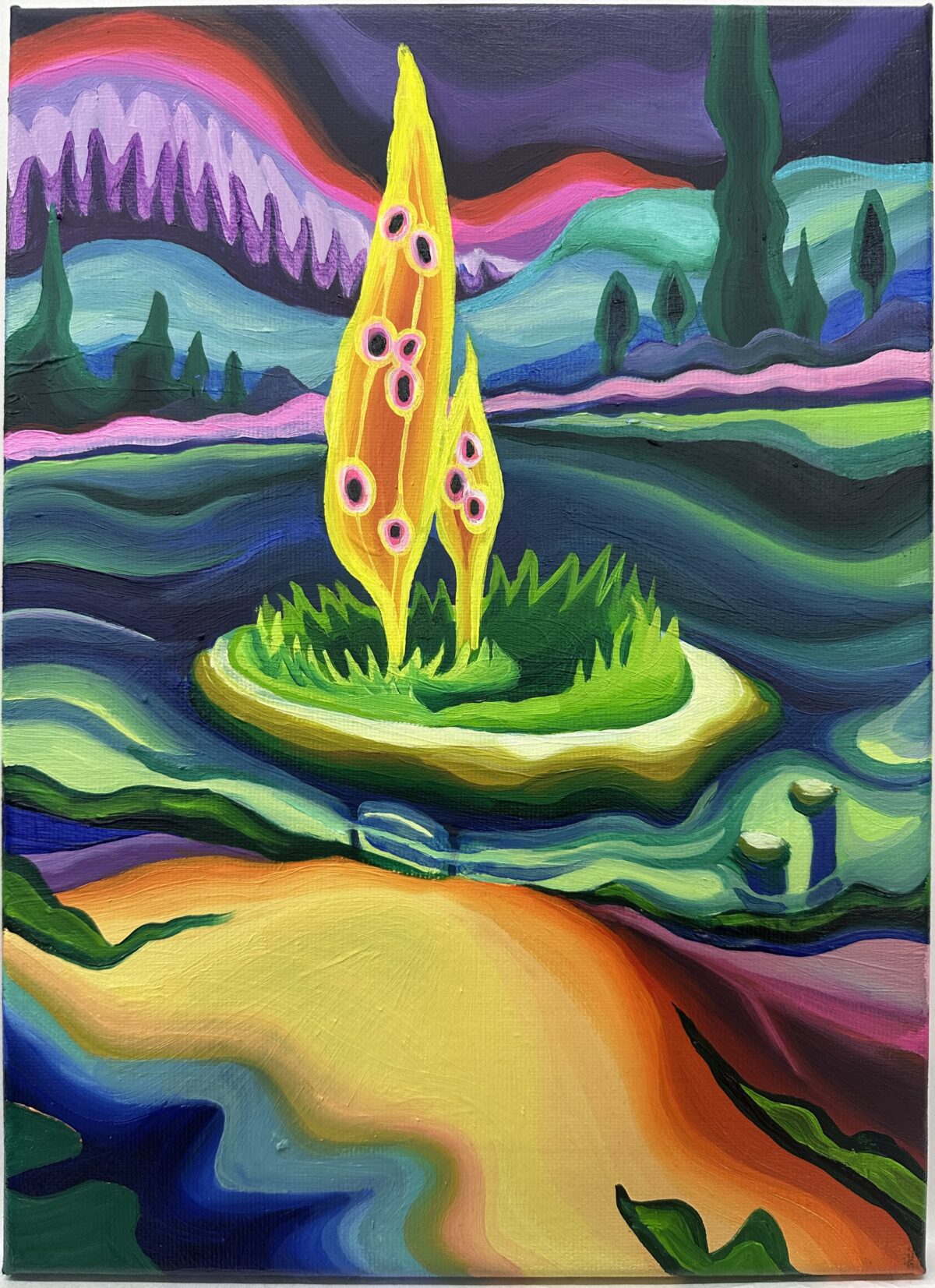 A Small Island Floating on the Lake   湖に浮かぶ小さな島